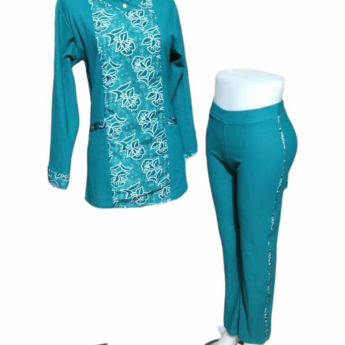 stelan senam motif PKK baju olahraga konfeksi bisa pesan seragam