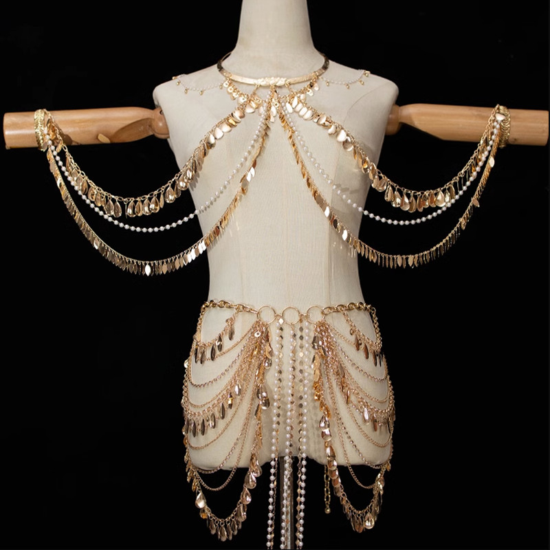 Body Jewelry Tassel Hanfu Vintage Body Accessories Alloy Body Chain Dance Waist Chain Ancient Sex