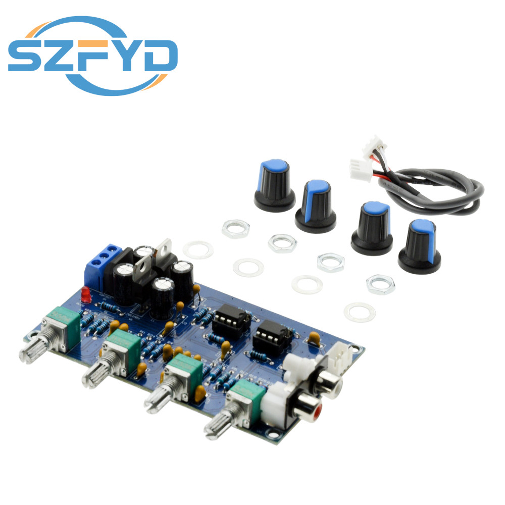 Xh-M164 Ne5532 Bass Treble Tone Control Preamp Amplifier Board Adjustable Audio Equalizer Diy Kit