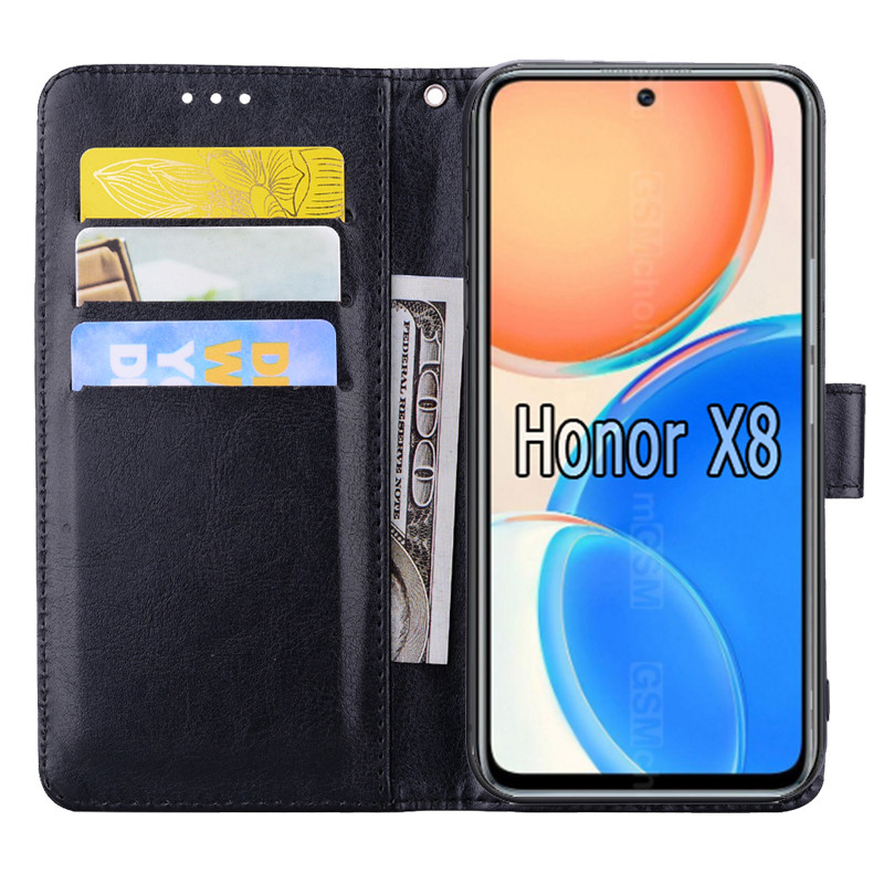 HonorX8 Coque Case For Honor X8 Cover Flip Magnetic Card Wallet Leather Protective Phone Etui Book O