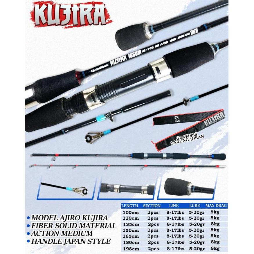 Joran Casting Medium Fiber solid 8-17 Cod Gratis Ongkir