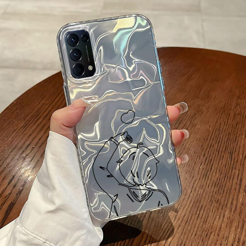 Casing Hp OPPO Reno 5 4G Reno 5 5G Reno5 Reno 5K 5G Reno5 K Find X3 Lite Case Casing Pola menggambar
