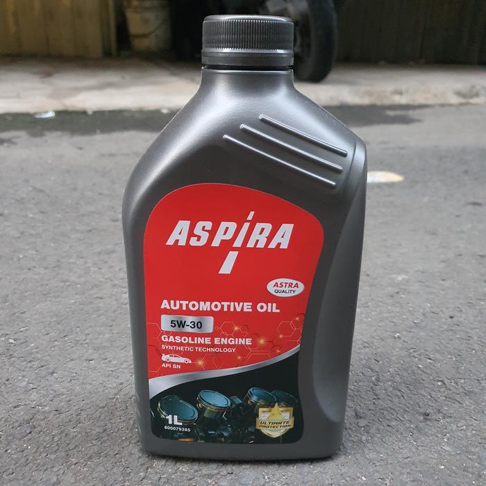 Terbaru - Oli oil aspira astra 5w 30 5w30 5w-30 diproduksi Shell oli mesin mobil 1 liter