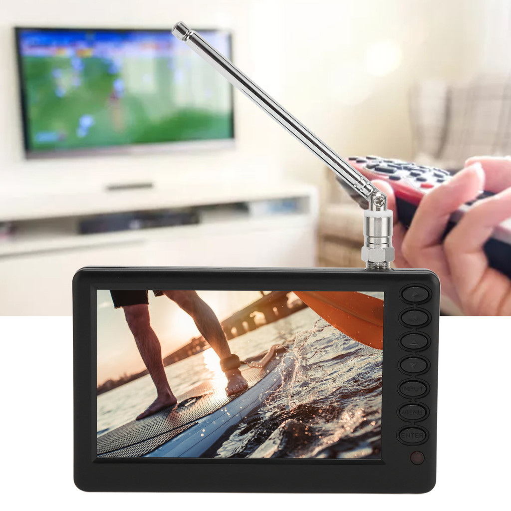 5 Inch Portable Digital TV ISDB T Multiple Interface High Sensitivity Rechargeable Portable LED TV