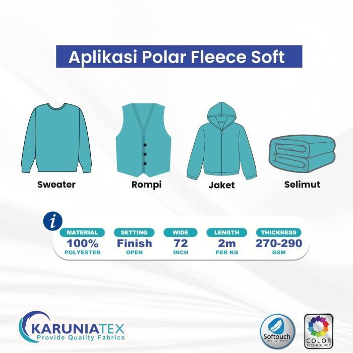 jq41- Kain Polar Fleece 20S Ivory Karunia Textile