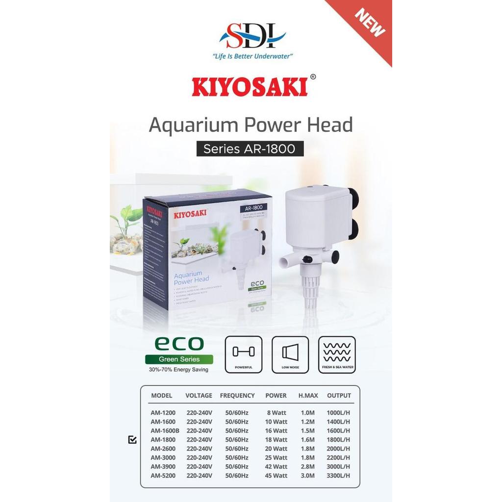 Ready- Pompa Aquarium Kiyosaki Ar-1800 / Power Head Kiyosaki Ar 1800 -Gratisongkir