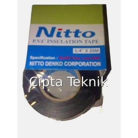 Nitto Isolasi Listrik 2101 Hitam untuk Kabel Listrik