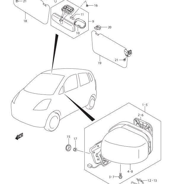 KACA SPION KARIMUN ESTILO MODEL ELEKTRIK ASLI