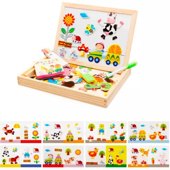 Mainan Edukasi Anak Kotak Papan Magnetic ~ Magnetic Board Box