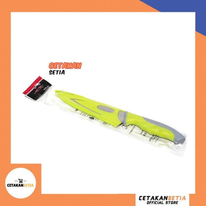 Pisau Gagang Warna Hijau+Sarung Pisau 33 Cm