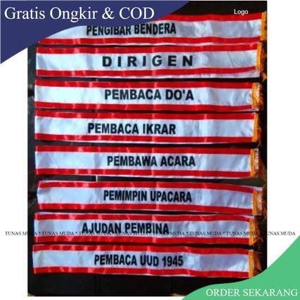 Selempang Upacara Bendera Lengkap SD SMP SMA Selendang Upacara