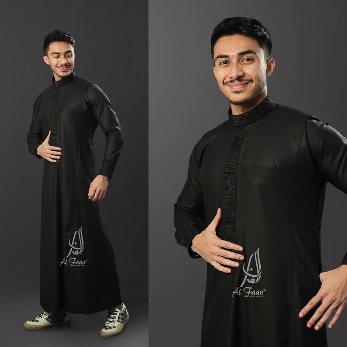 Jubah Pria Gamis Slimfit Alfata Jubbah Gamis Pria Mewah Model Terbaru Al Faan Jubah Jubah Mewah