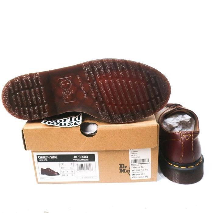 DR MARTENS CHURCH SHOE OXBLOOD VINTAGE SMOOTH 4 HOLE RARE ITEM DOCMART MONKEY BOOTS