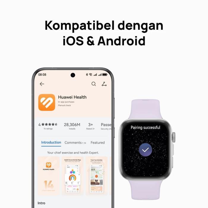 HUAWEI WATCH FIT 4 FIT 4 PRO GARANSI RESMI - GPS - SPORTS TRACKING - EKG WATERPROOF