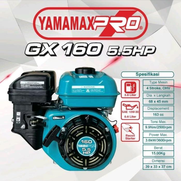mesin penggerak gasoline engine GX-160 yamamax pro