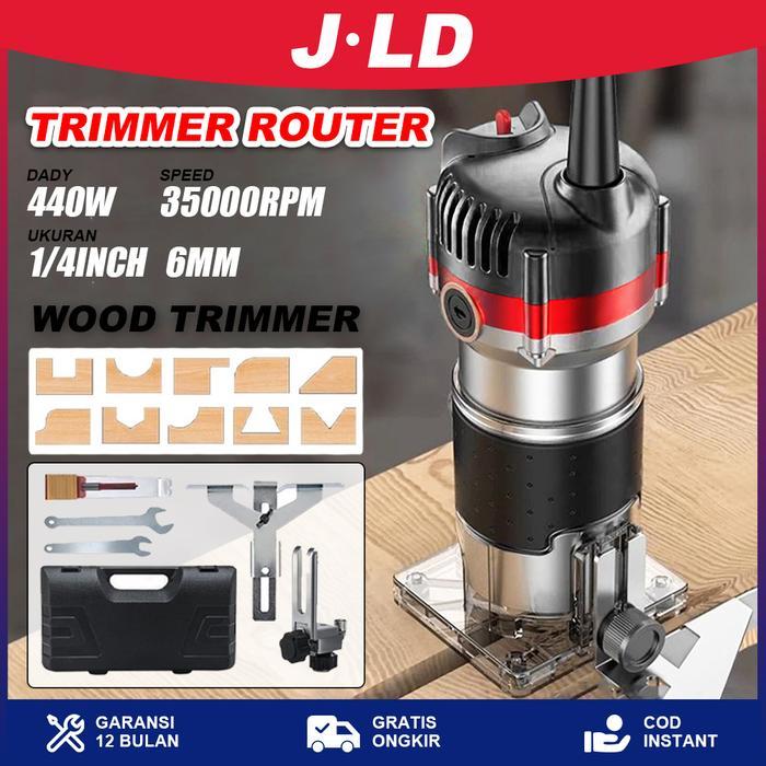 JLD Mesin Profil Kayu Trimmer Router 6MM Mesin Propil Kayu / Trimer Kayu /Router Ukir Kayu Murah