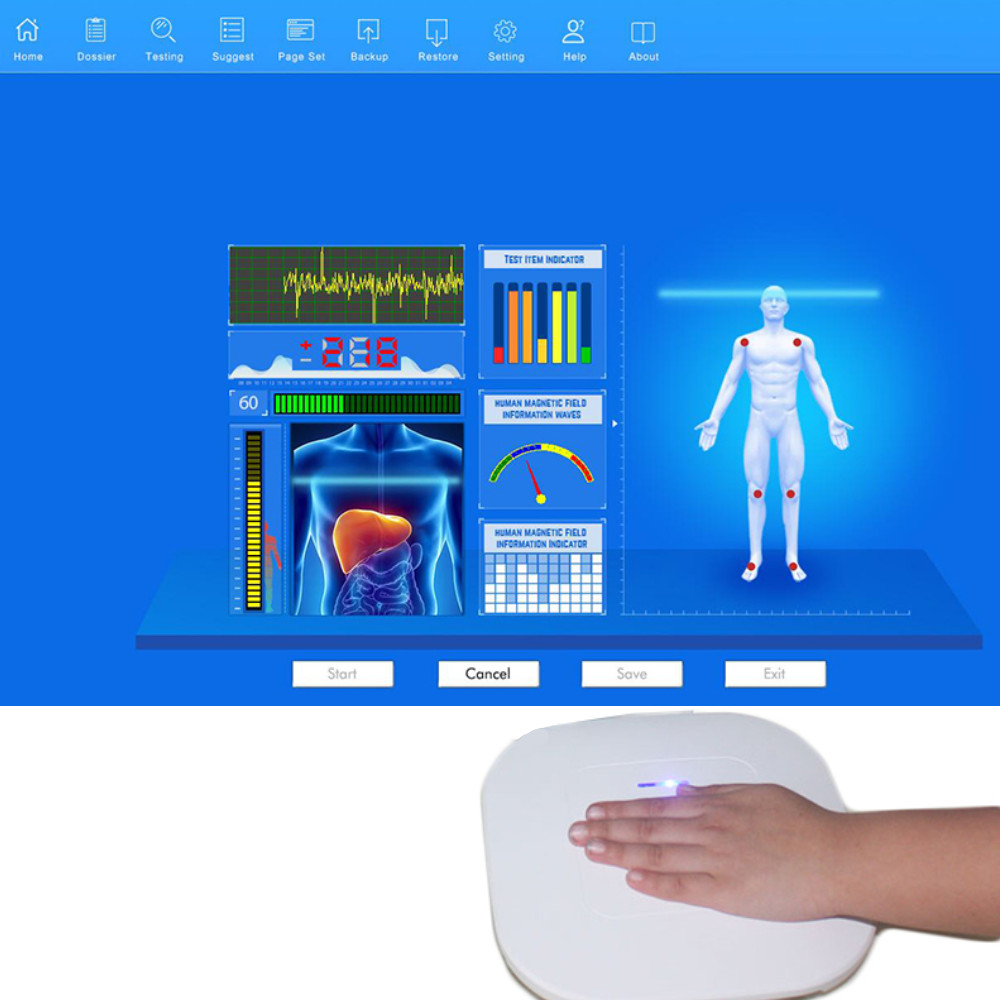 Wishcolor New QMR-998 Hand Touch Quantum Resonance Body Health Analyzer Resonance Magnetic Analyzer 