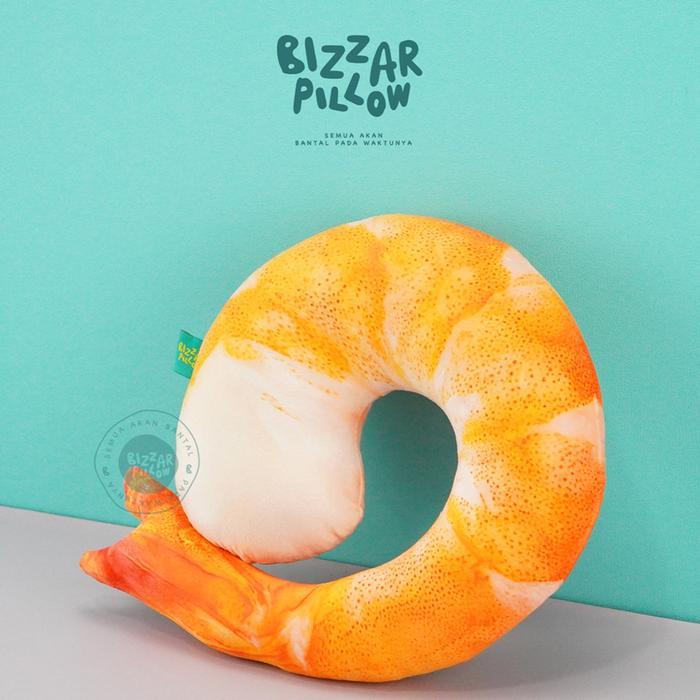 HOT PROMO Bantal Leher Travelling Motif Udang