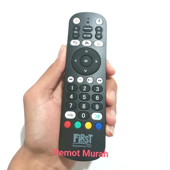 New Remote Remot STB FIRST MEDIA X1 VOICE ORIGINAL