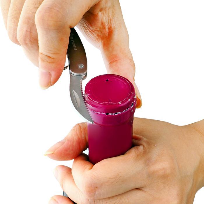 81tq- Tanica Stainless Steel Wine Opener / Corkscrew / Pembuka Wine