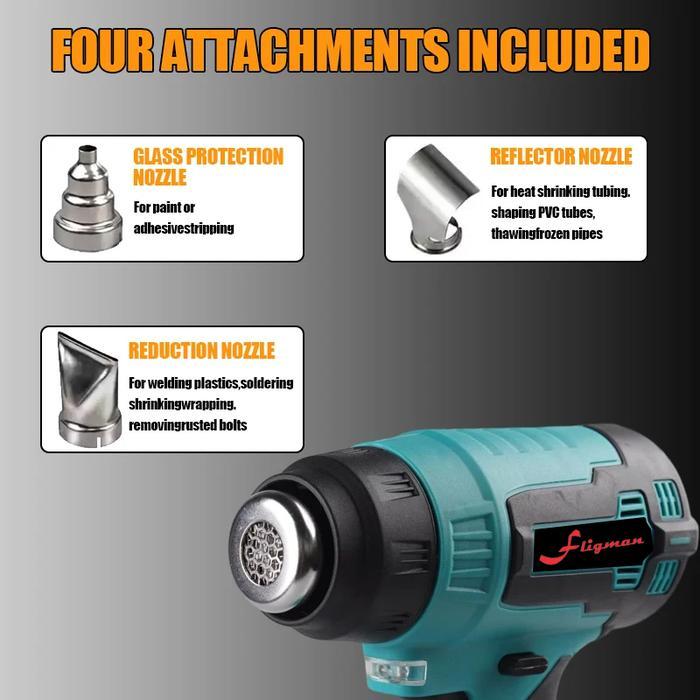 Populer Mesin Pemanas Baterai Cordless Hot Gun Heat Gun Fligman - Hot Gun Cordless Dhg181 Alat