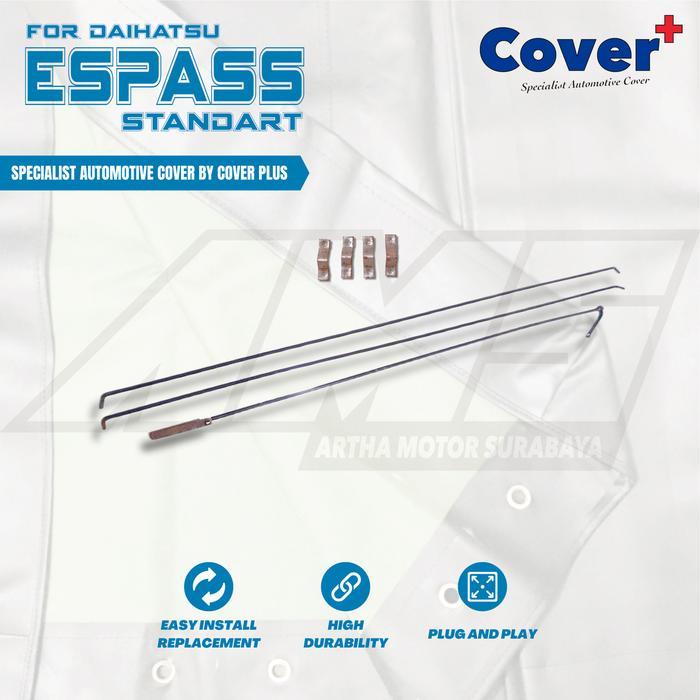 Cover Terpal Tutup Bak Mobil Pickup Zebra Espass Jumbo 3Way