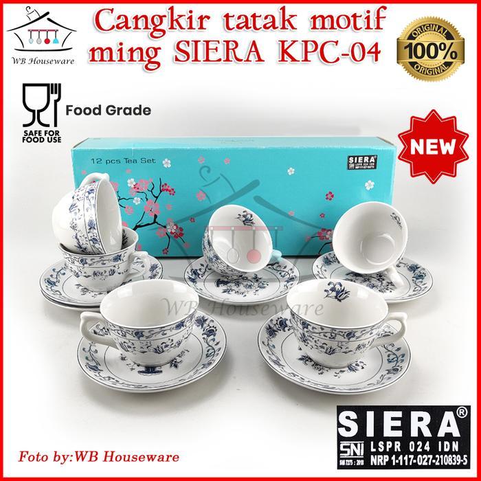 cangkir tea set motif ming SIERA KPC-04 / 6 pasang cangkir / coffee set ceramic