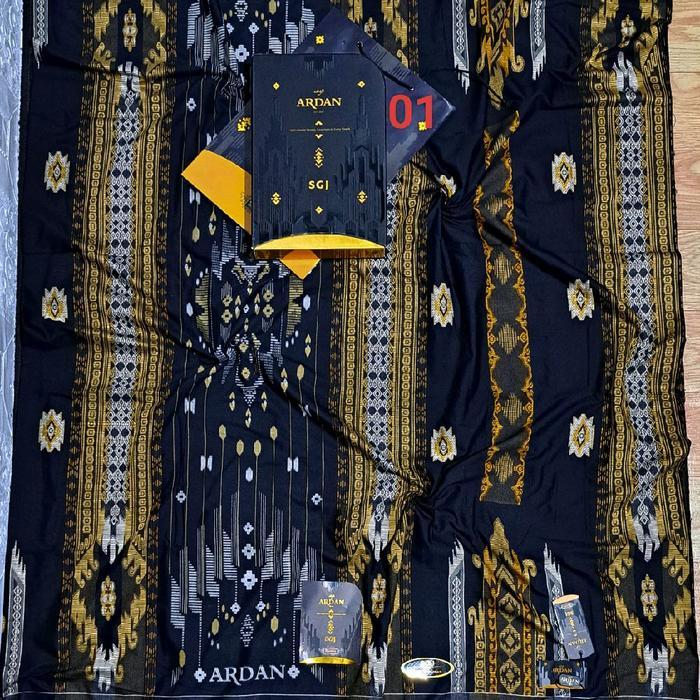 Sarung Ardan Sgj Kualitas Gold Motif Songket