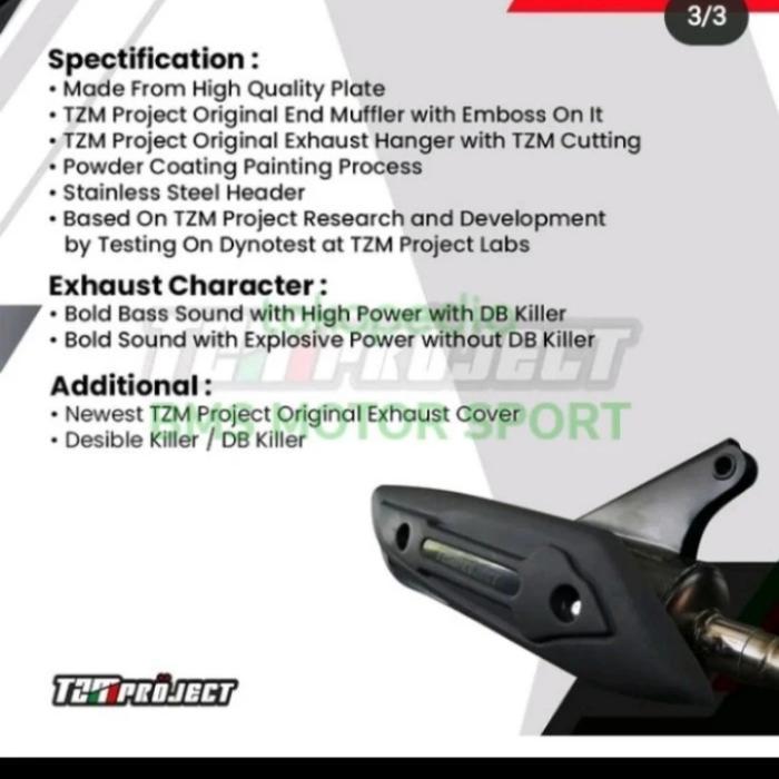 Banyak Dicari Knalpot Tzm Project Non Ss Pro. Genio. Beat New. Scopy New. 2020.Ori Terlaris