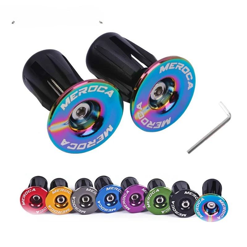 1 Pair Mountain Road Handlebar End Plugs Aluminum Alloy Handle Bar End Cap Bmx Mtb Grip Cover