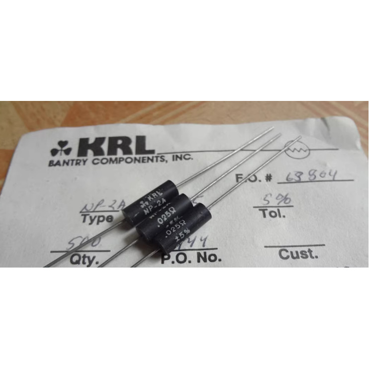 10Pcs/Lot Us Krl Non-Inductive Resistor 3W0.025R 3W0.025 Ohms 3W0.025Ohm Np-2A 0.025R Free Shipping