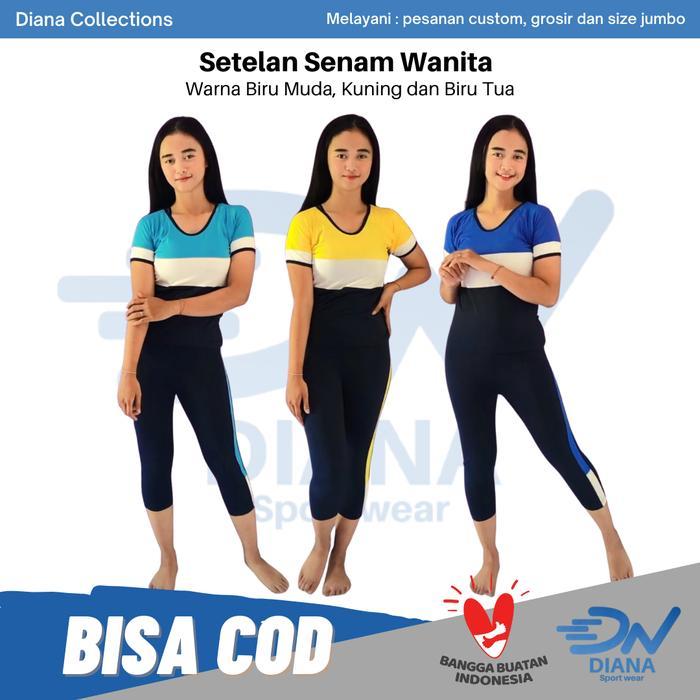 SETELAN BAJU SENAM WANITA SETELAN PAKAIAN AEROBIK WANITA SETELAN SENAM WANITA JUMBO