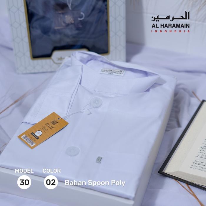 (Tanpa Box) Al Haramain Koko Habib (30) Putih Hitam Maroon