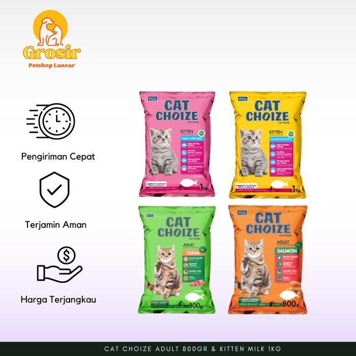 Makanan Kucing Cat Choize Kering 800Gr-1Kg Isi 7 Pcs