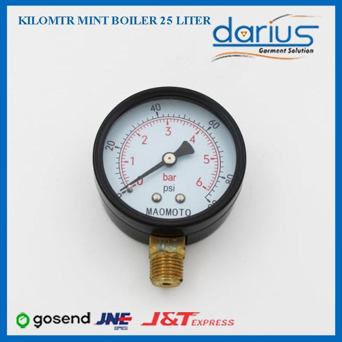 Pressure Gauge 1/4/Kilometer Mini Boiler/Kilometer Boiler/Pengukur Bar