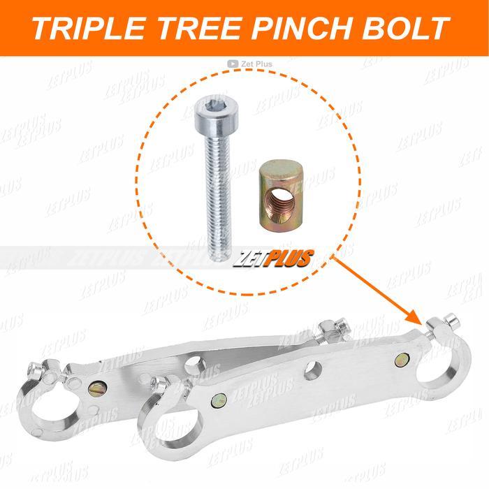 PRODUK BUAT + MUR SEGITIGA ATAS BAWAH / shock depan mini trail mini gp 50cc 2T mesin tarik