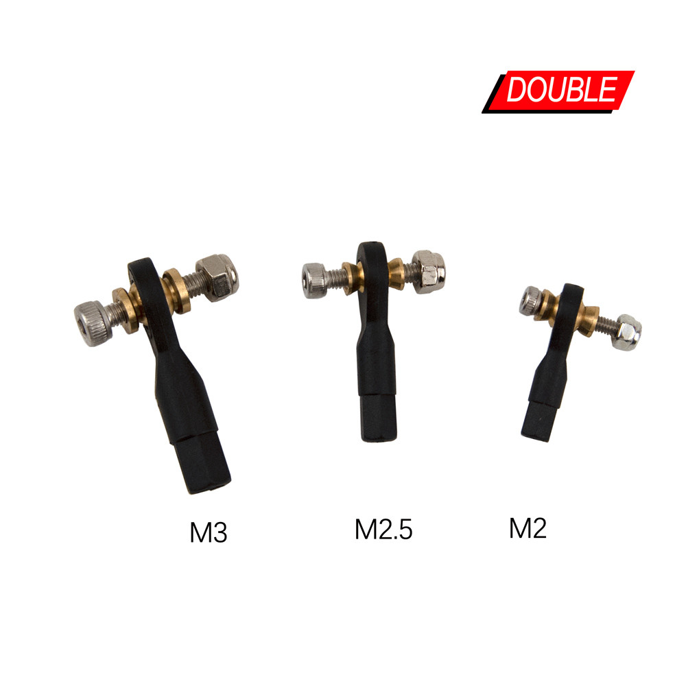 10Pcs M2 M2.5 M3 Nylon Metal Ball Joint Link with Screw Assemblies Set Rod End for RC Airplane Model