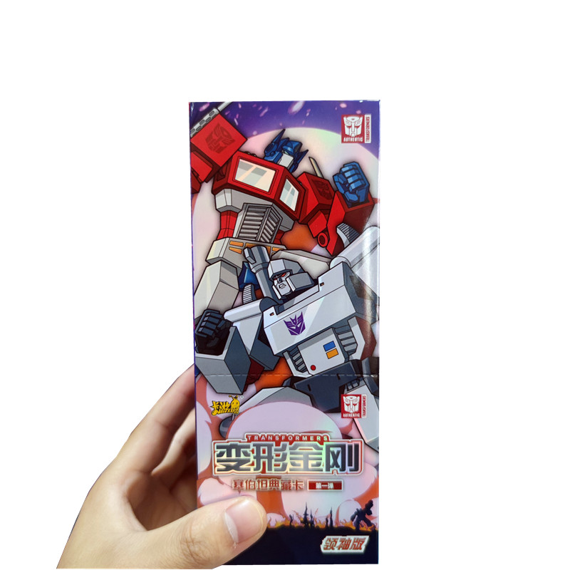 KAYOU Transformers Card Game Optimus Prime Bumblebee Robot Collection Shining Trading Game Card Anim