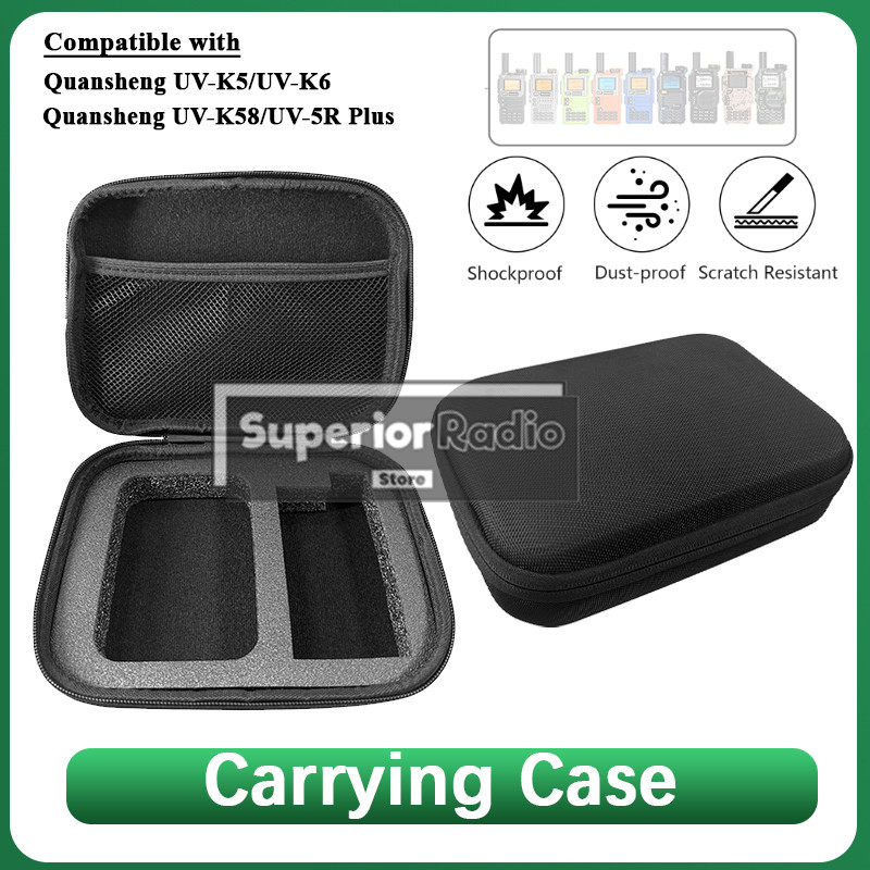 Quansheng Uv-K6 Walkie Talkie Carrying Case Uv-K5 Uv-K5(8) Handbag Storage Box For Quansheng Uv-5R