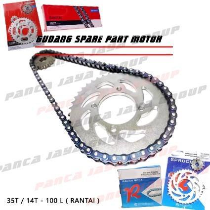Spesial Gear Set Depan Belakang Rantai Rc Bravo 80 100 110 Rc80 Rc100 Rc110 Terlaris