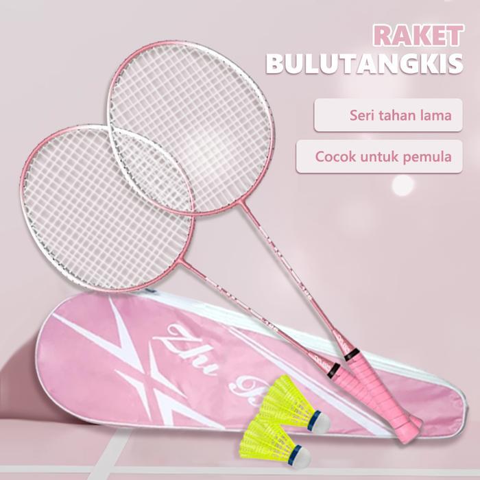 [Voucher] Raket bulutangkis isi 2 pcs Raket bulutangkis asli bulutangkis bulutangkis cocok untuk