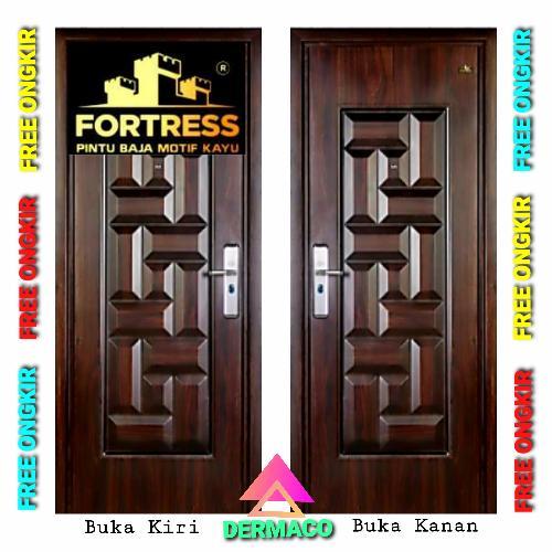 PINTU BAJA FORTRESS PRIME 90.04 MOTIF KAYU / PINTU FORTRESS 90 CM