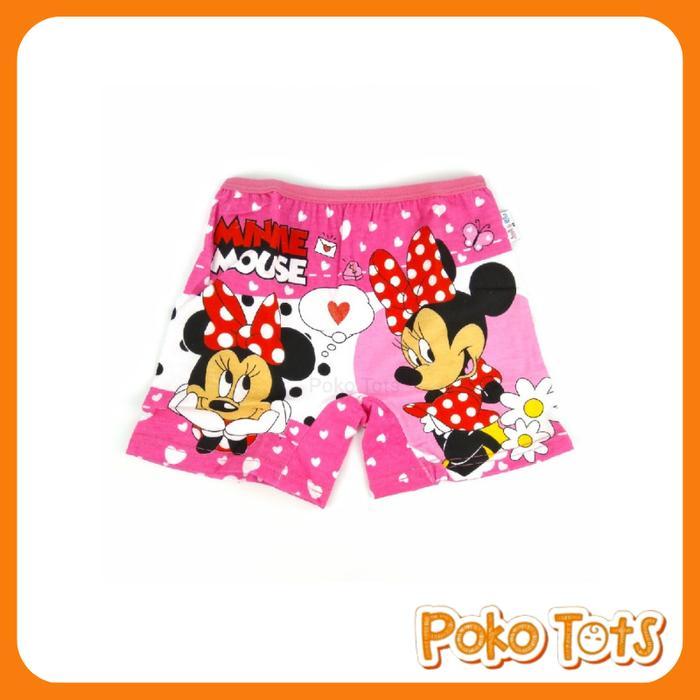 f312- Jessie & Mike Celana Dalam Motif Minnie Semi Long Boxer Anak Perempuan