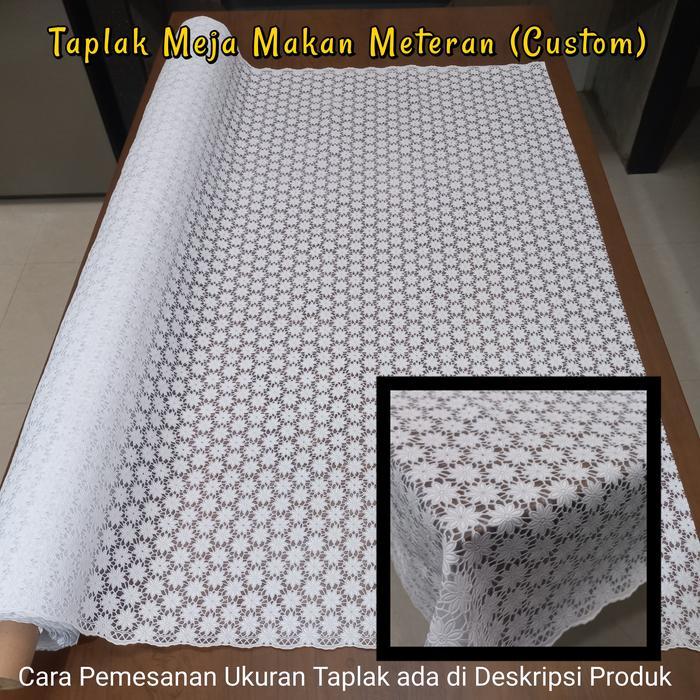 IFY (IMPORT) TAPLAK MEJA MAKAN PLASTIK PUTIH POLOS METERAN PANJANG 3 4 5 METER TERMURAH TERLARIS