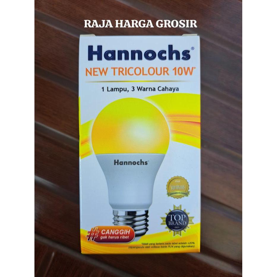 luxp- Hannochs Lampu Bohlam Led New Tricolour 10W - 1 Lampu 3 Pilihan Warna / Lampu 3 Warna