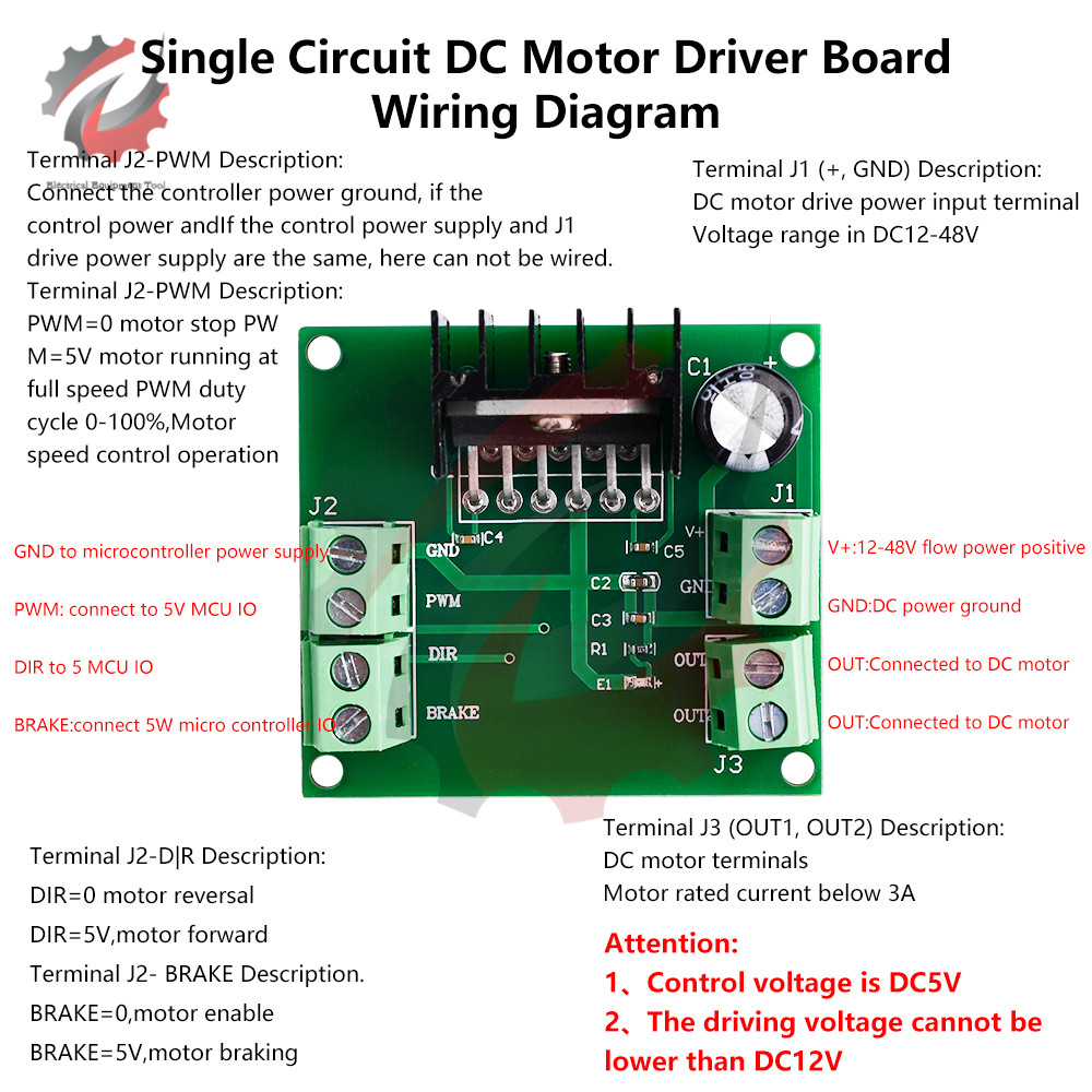 3A 75W 1Channel DC PWM Speed Adjustable Motor Driver Module LMD18200T For-arduino Variable Speed Mot