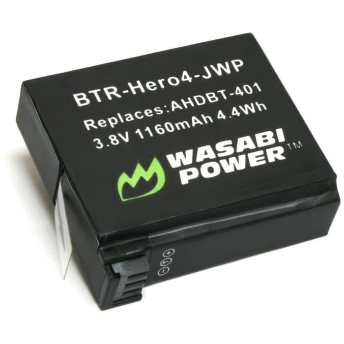Wasabi Power Baterai for GoPro HERO4 HERO 4 GoPro AHDBT-401