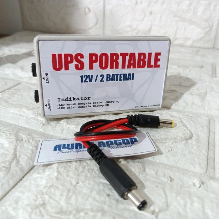 UPS PORTABLE ROUTER ANTI RESTART ANTI MATI 5V 12V 1A UPS WIFI UPS DC