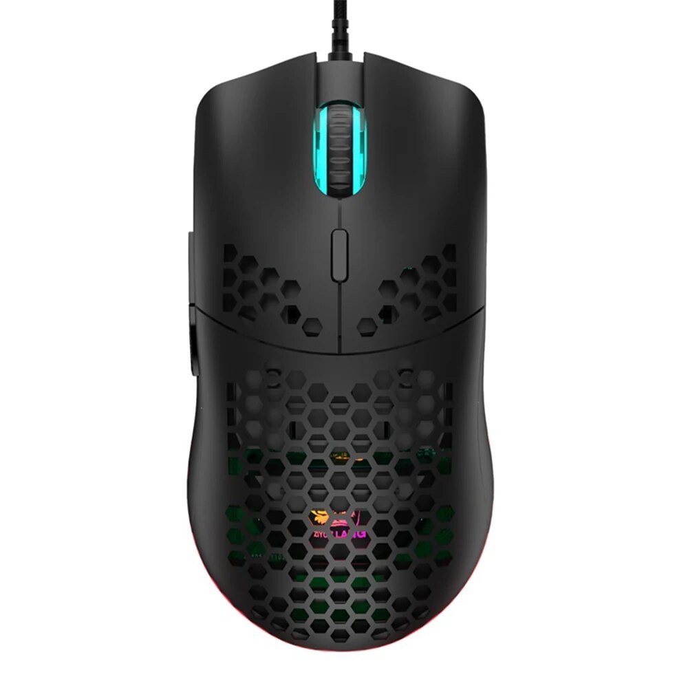 M1 Wired Lightweight Gaming Mouse 69g Ultralight Honeycomb Shell RGB Chroma Backlit 6400 DPI Ergonom