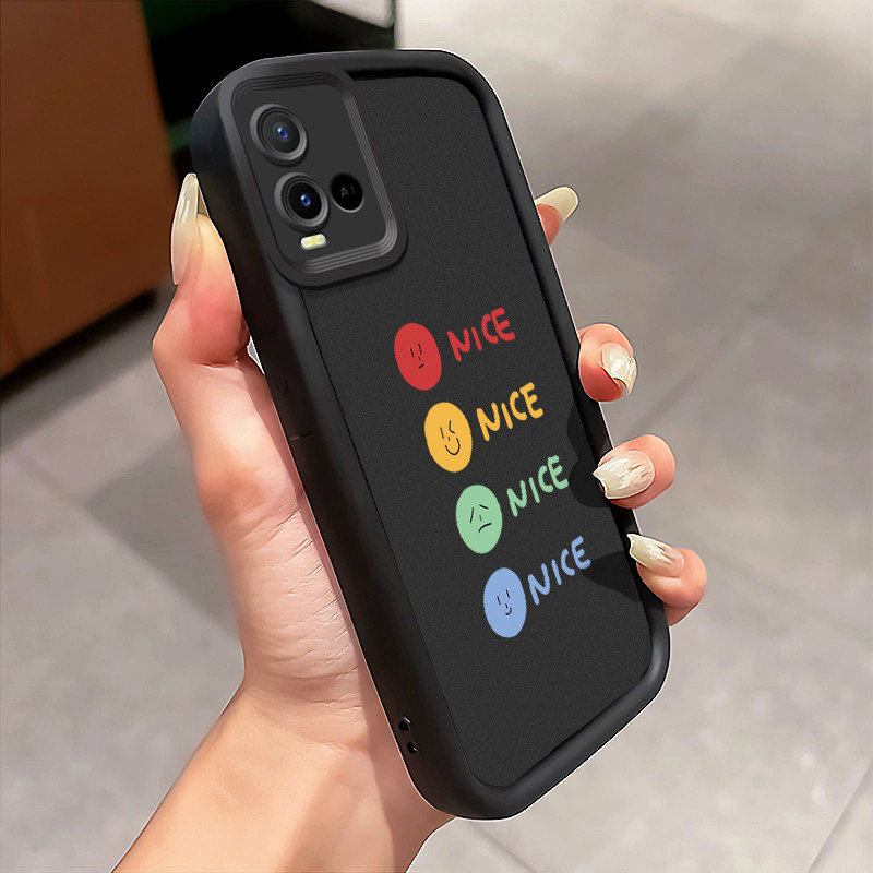 Casing Hp VIVO Y21 Y21s Y21T Y21E Y21A Y21G Y33T Y33s Case Casing tas emosi kepribadian pola Kasus H